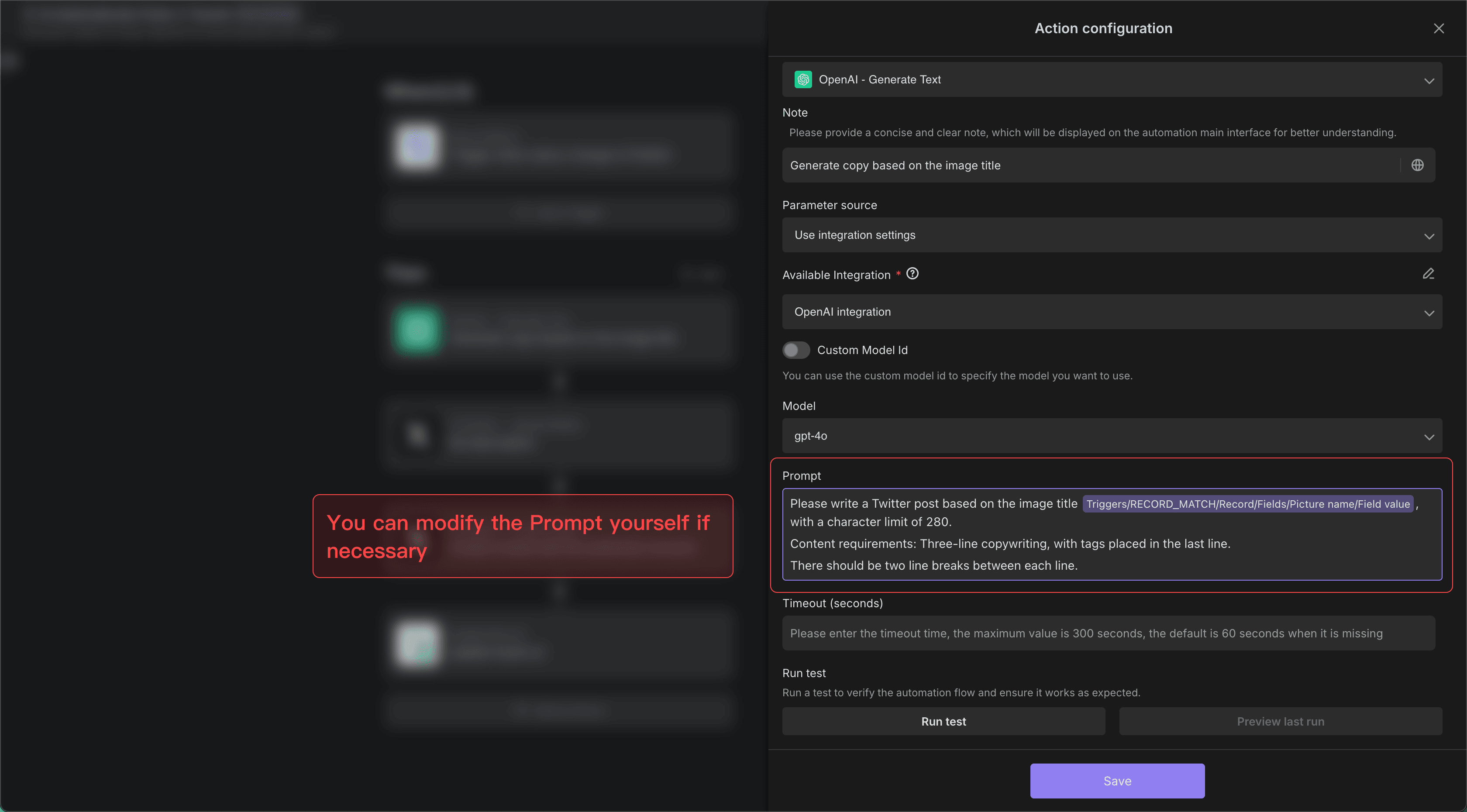 Modify Prompt
