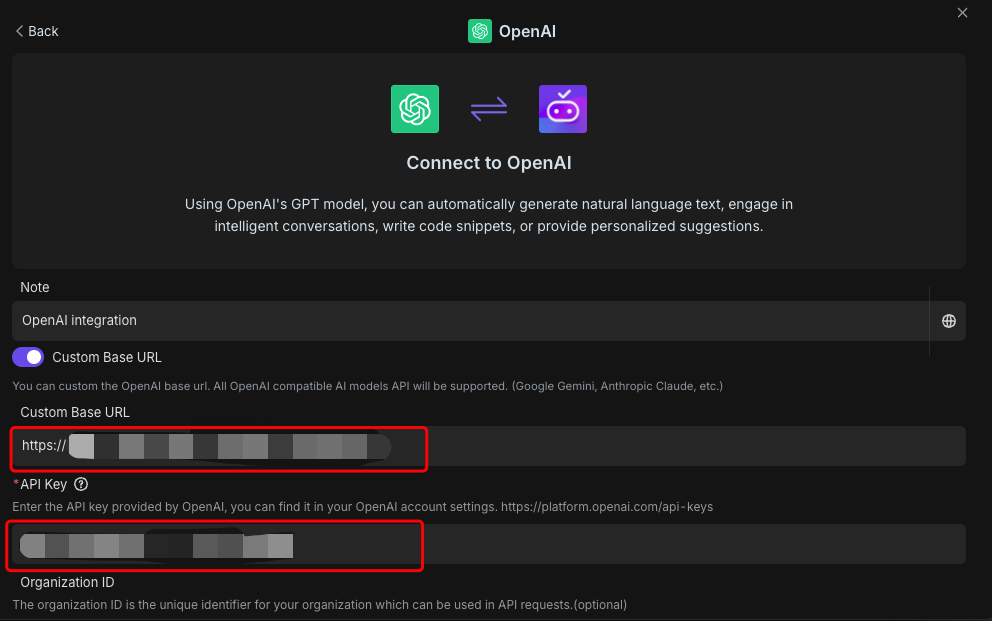 Configure OpenAI Integration