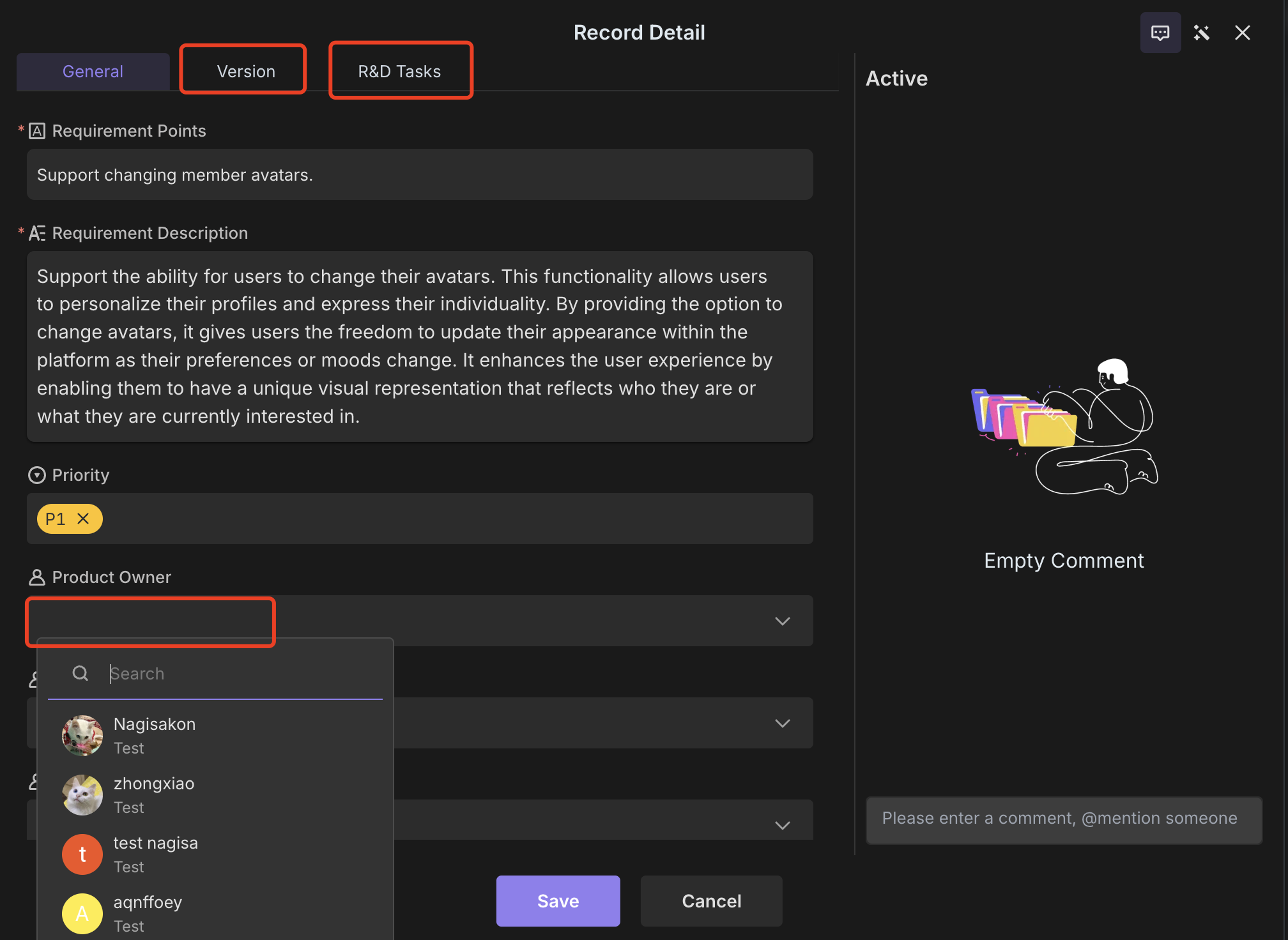 Complete Requirement Details