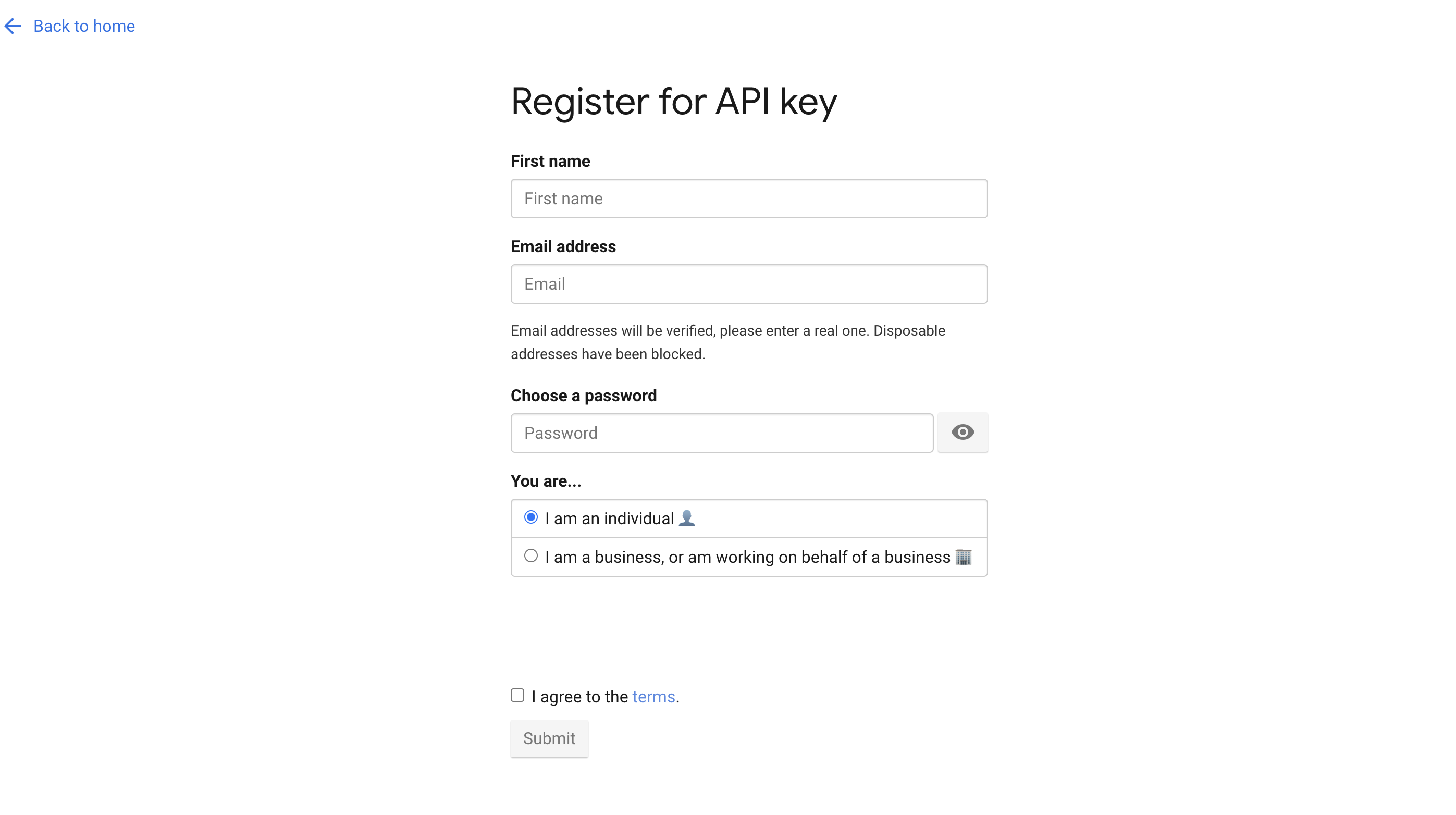 API Key